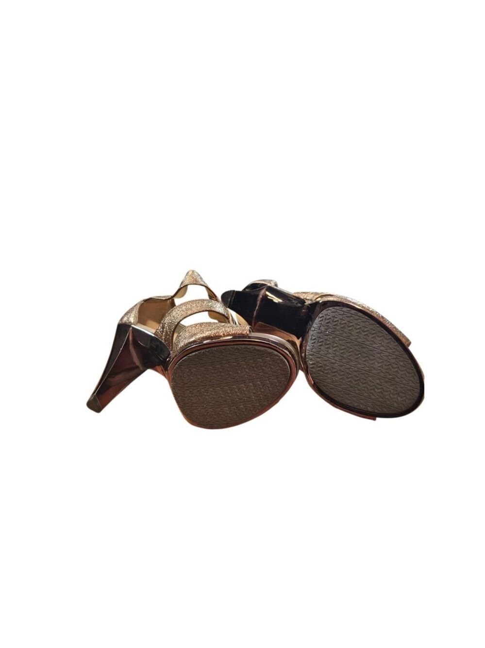 Michael Kors Bronze Metallic Zipper Heels - Picture 10 of 16